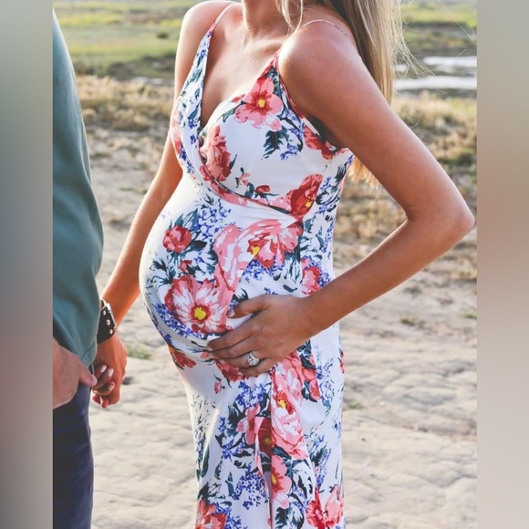 MinkPink White Floral Maxi Dress - Picture 12 of 14